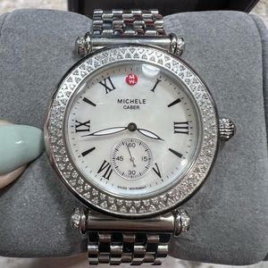 Authentic Diamond Michele Caber Watch